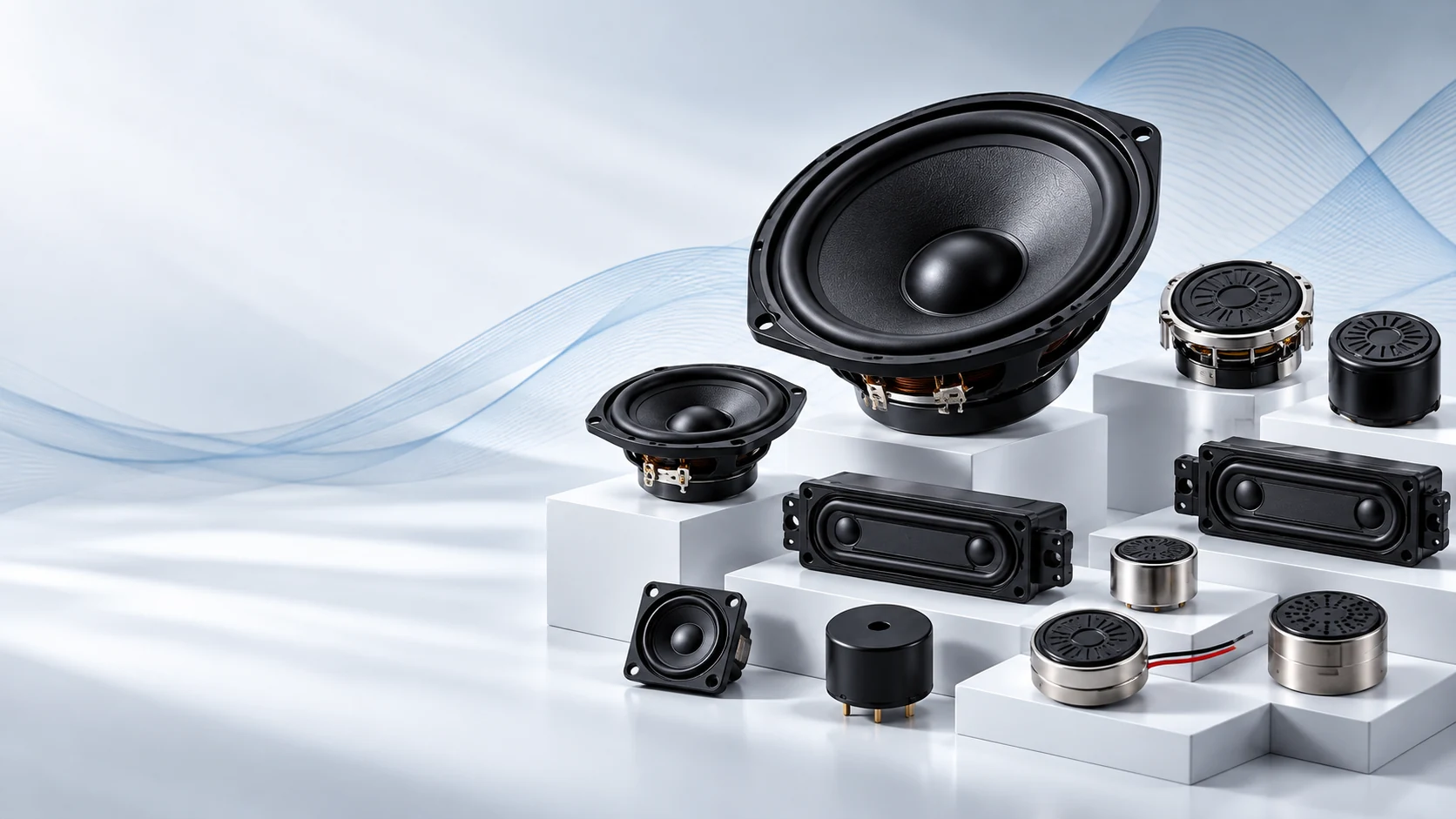 Assorted acoustic speaker components